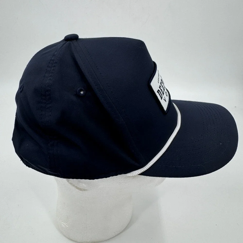 Deep Eddy Vodka‎ Navy Blue Rope Snapback Hat Austin Original Logo Promo Cap